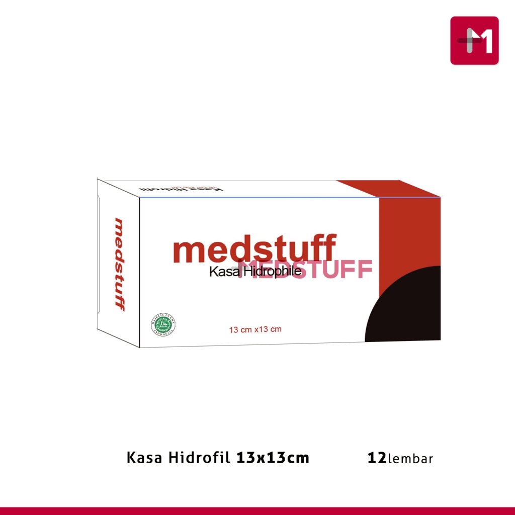 Kasa Kotak Medstuff isi 12lembar Kasa Hidrofil Medstuff Kasa Kotak Medstuff Kasa Lipat