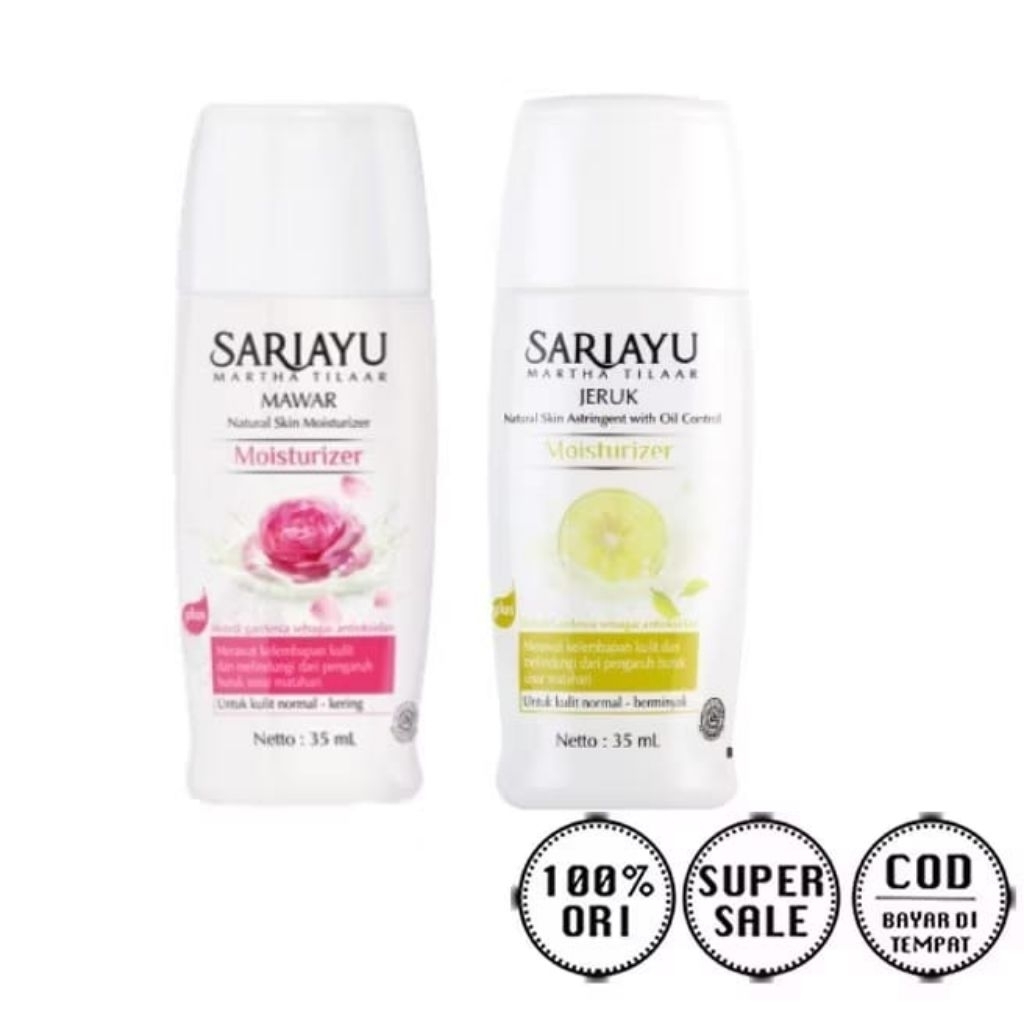 Sariayu Moisturizer | Pelembab Sari Ayu Pelembab Wajah | Jeruk - Mawar | 35ml