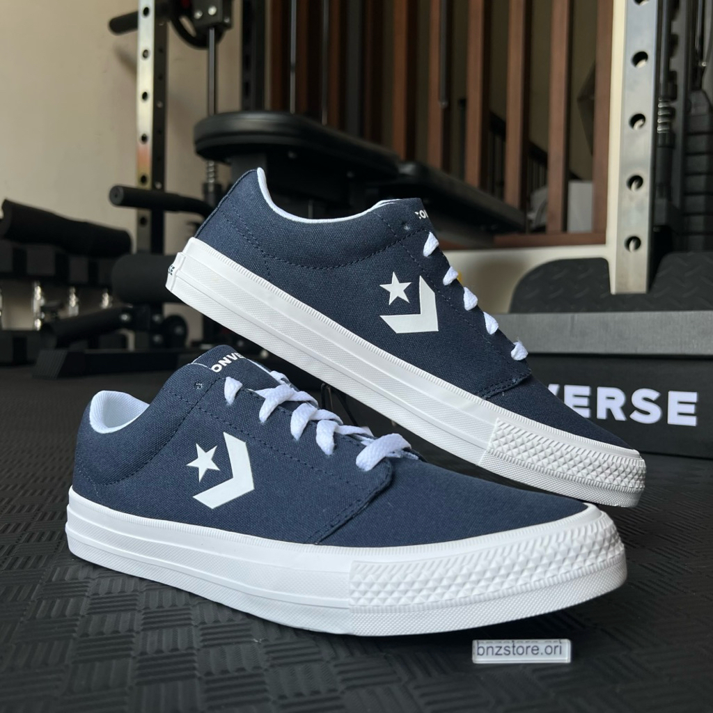 Sepatu Sneakers Pria Converse Classic Ox Day One Navy/White