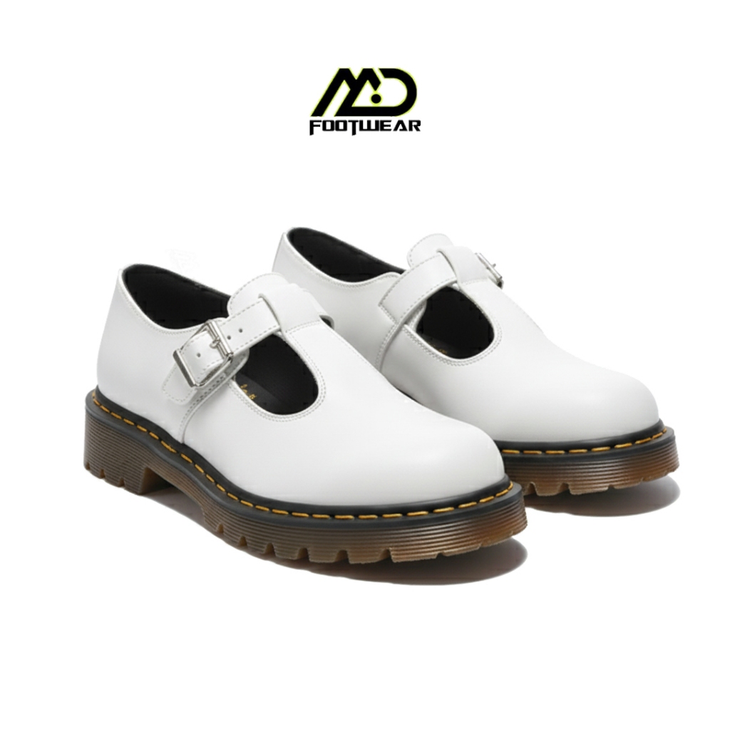 Amd Footwear Karine Sepatu Wanita Docmart T Bone Putih Sepatu Sandal Wanita Putih Terbaru