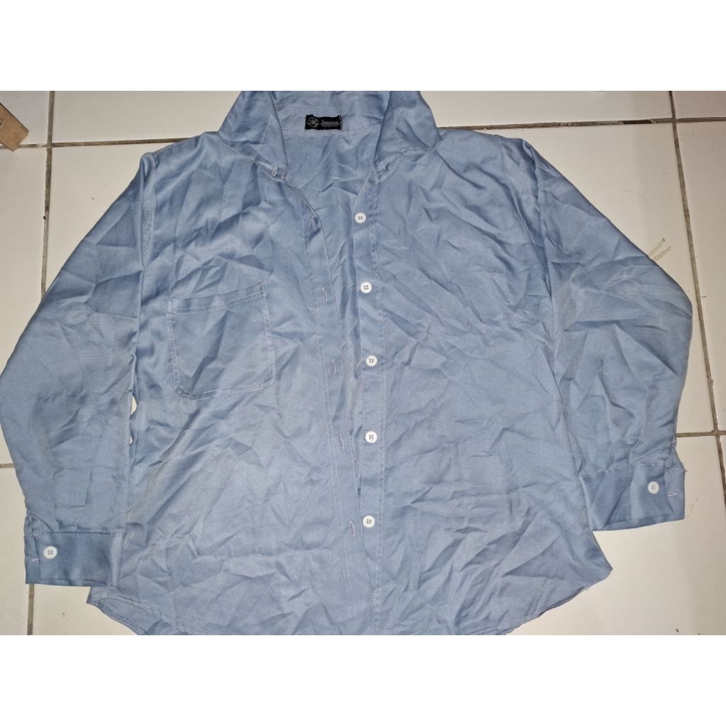 kemeja sky blue