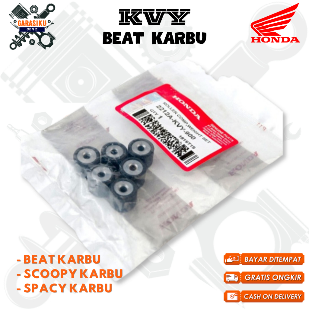 roller beat karbu standar bawaan motor KVY original motor sparepart