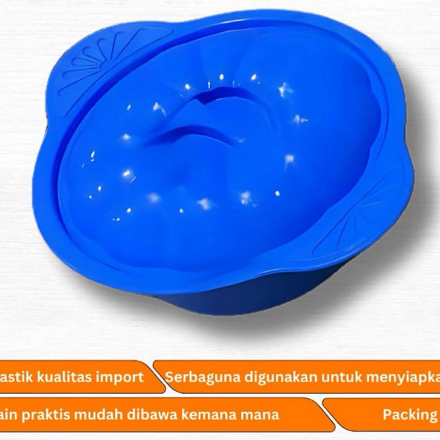 WADAH SAYUR PLASTIK BIRU