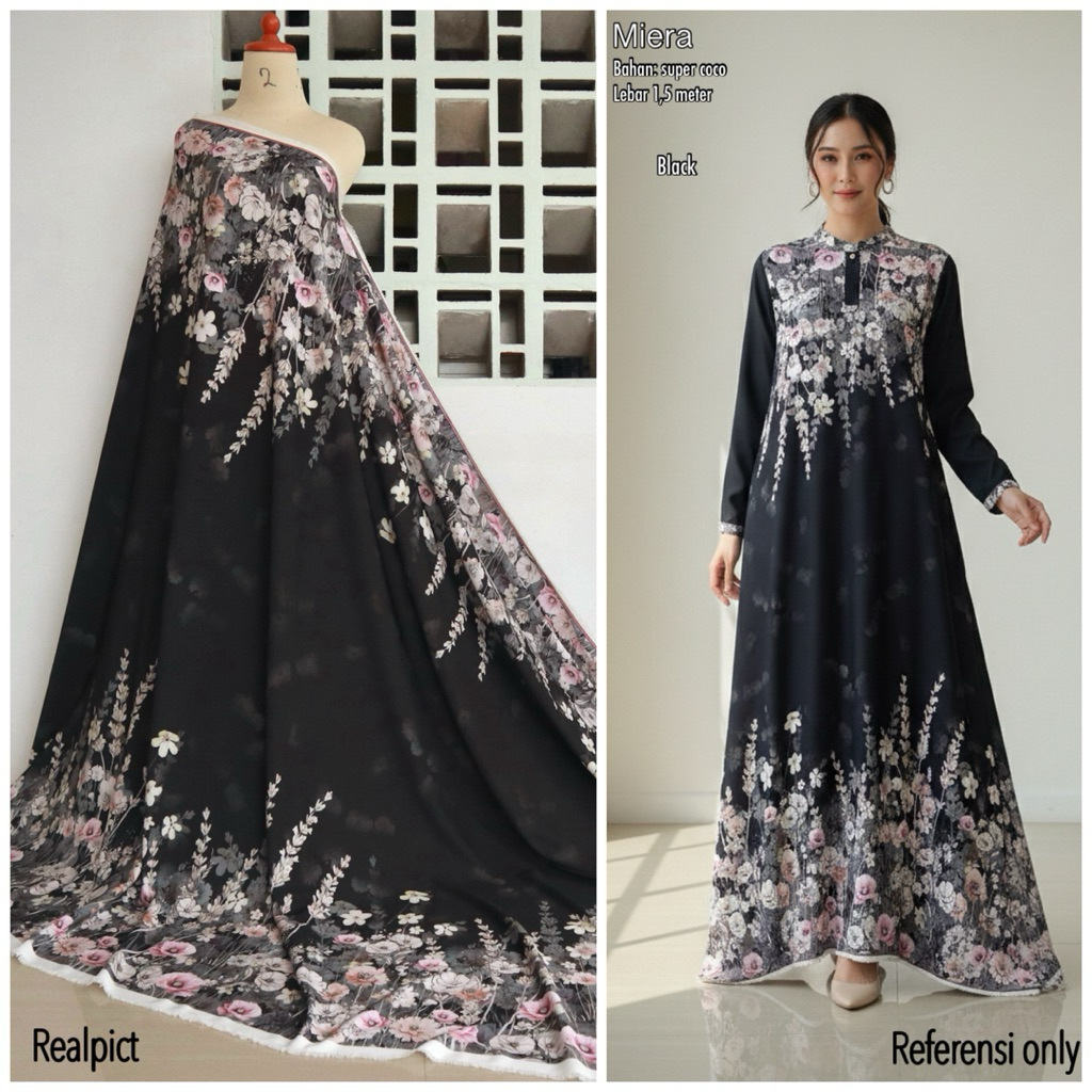 Kain meteran coco nicci // kain tidak mengkilat // per setengah meter // cod kain meteran // kain ti