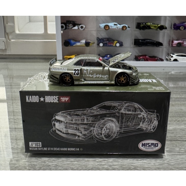 MINI GT Kaido House Nismo Jade R34