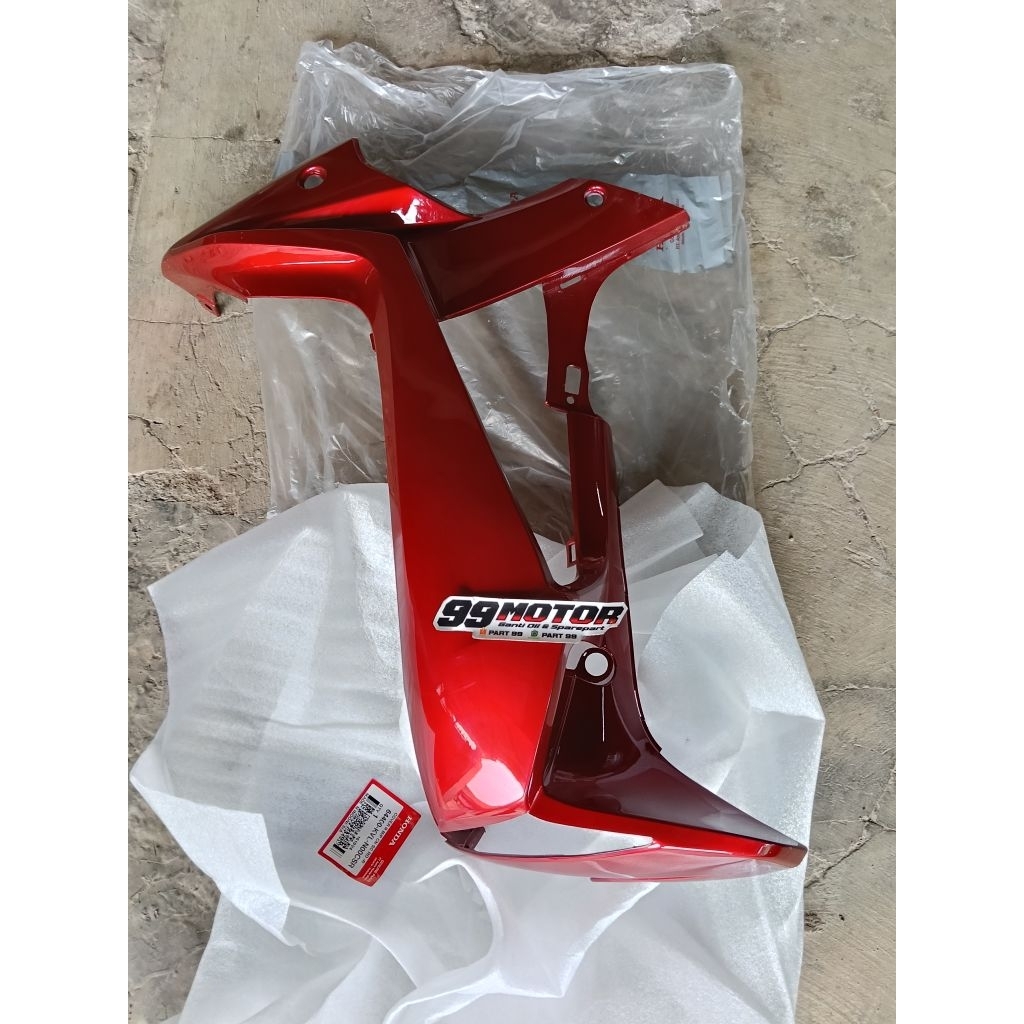 sayap legsild luar kanan merah marun KVL Honda Supra x 125 Batman original