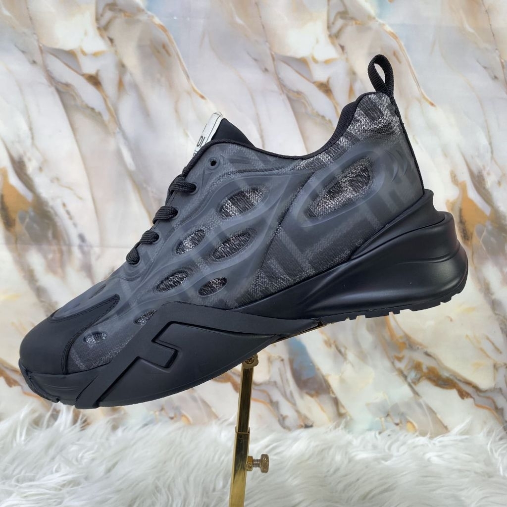 Sepatu Itali Pria Sport Kantor Full Black Kulit