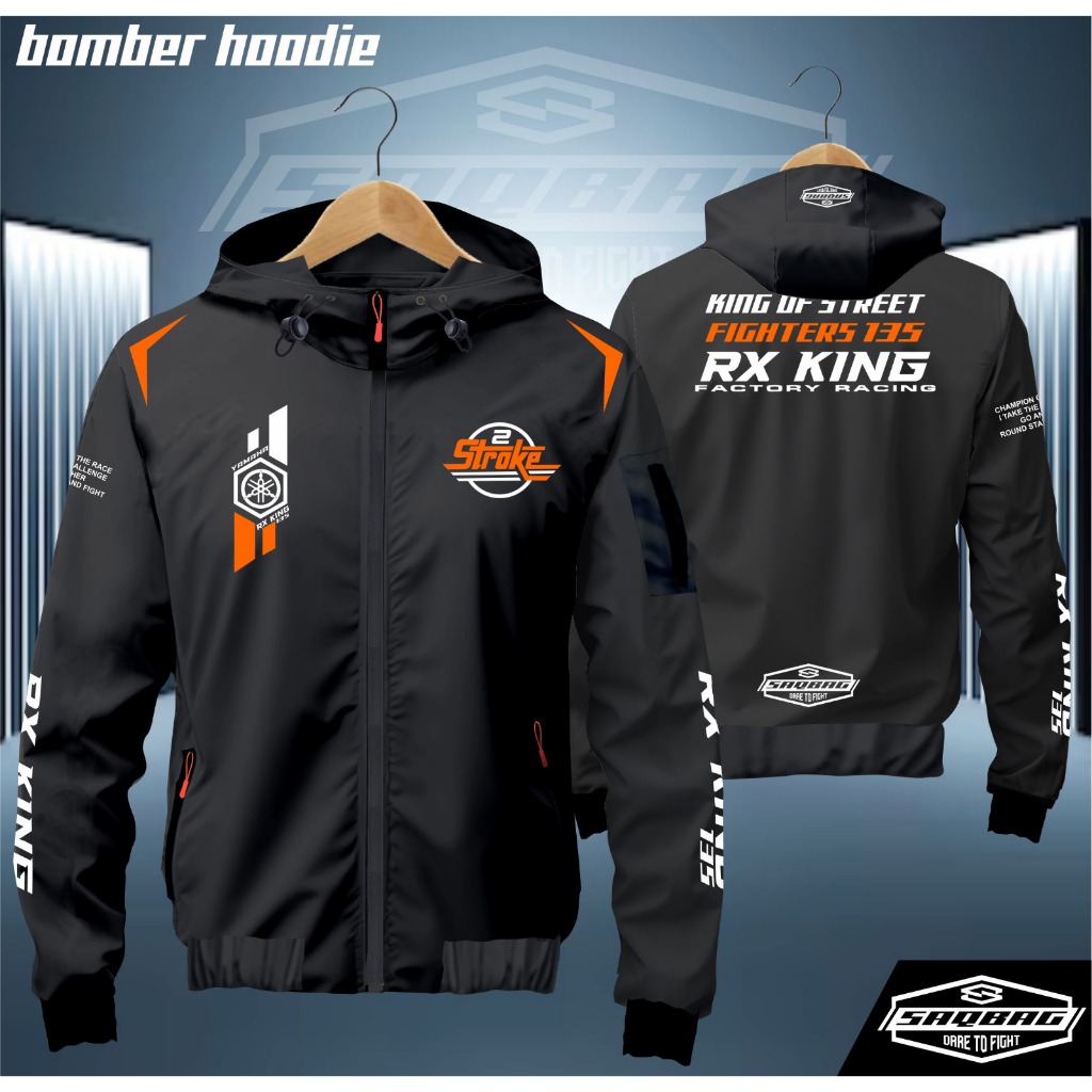 Jacket Bomber Hoodie Rx King 135 2stroke Jacket waterprof Jacket 2tak anti air