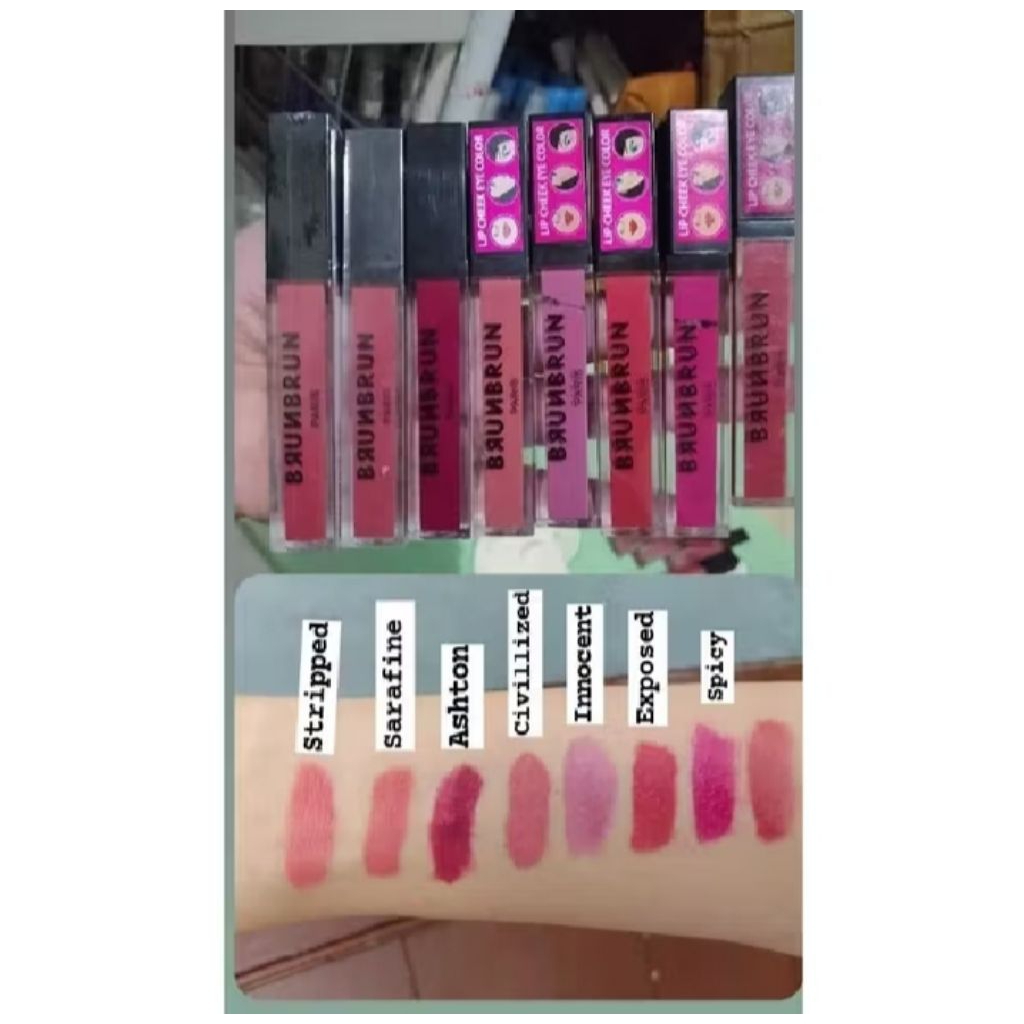 Lipcream BrunBrun Paris Matte Lip Murah