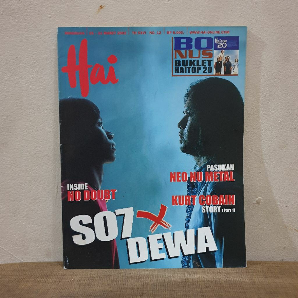 Majalah Musik Hai cover Sheila On 7 x DEWA 19 Maret 2002