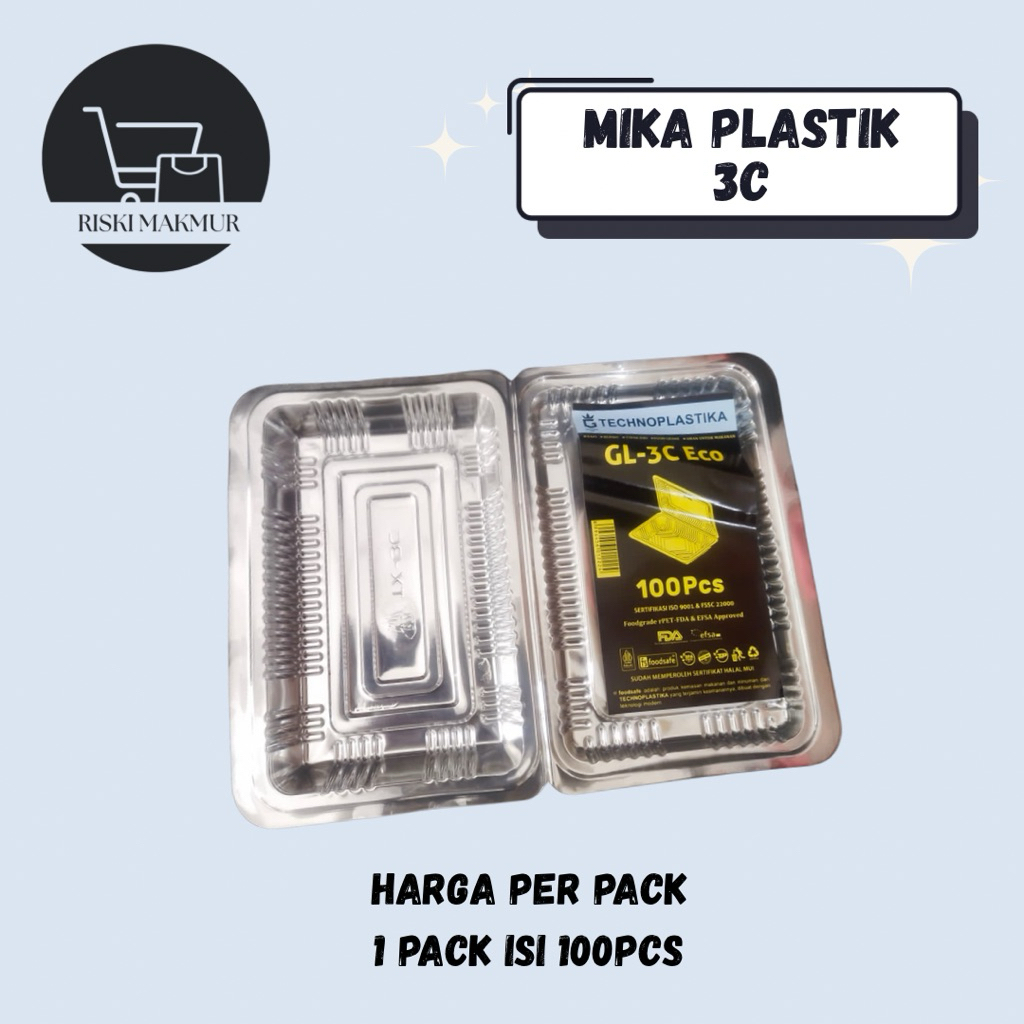 [100pcs] Mika Plastik 3C / Mika kue plastik #mika#mikakue#mikaplastik