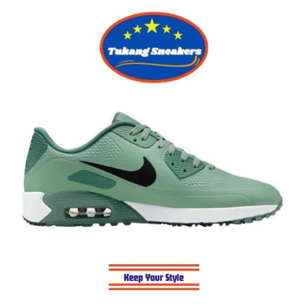 Sepatu Golf Pria Nike Air Max 90 G Silver Pine Blqck Bicoastal NIGHV9305300