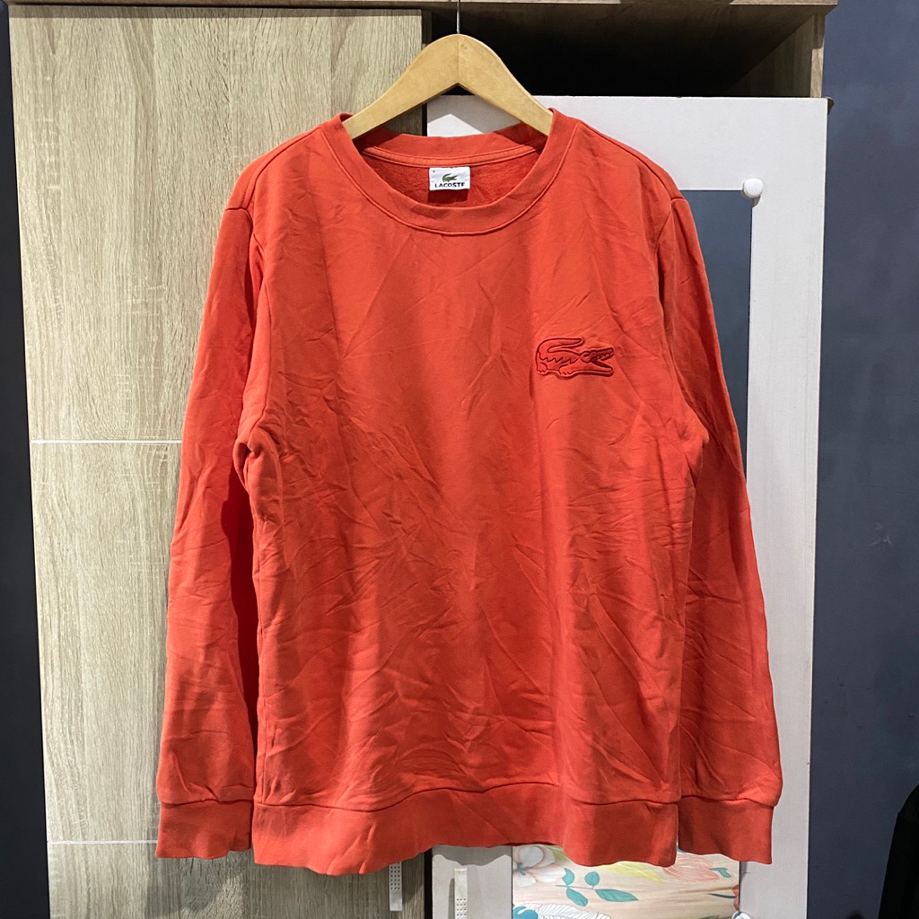 Crewneck by Lacoste Washed Sweatshirt