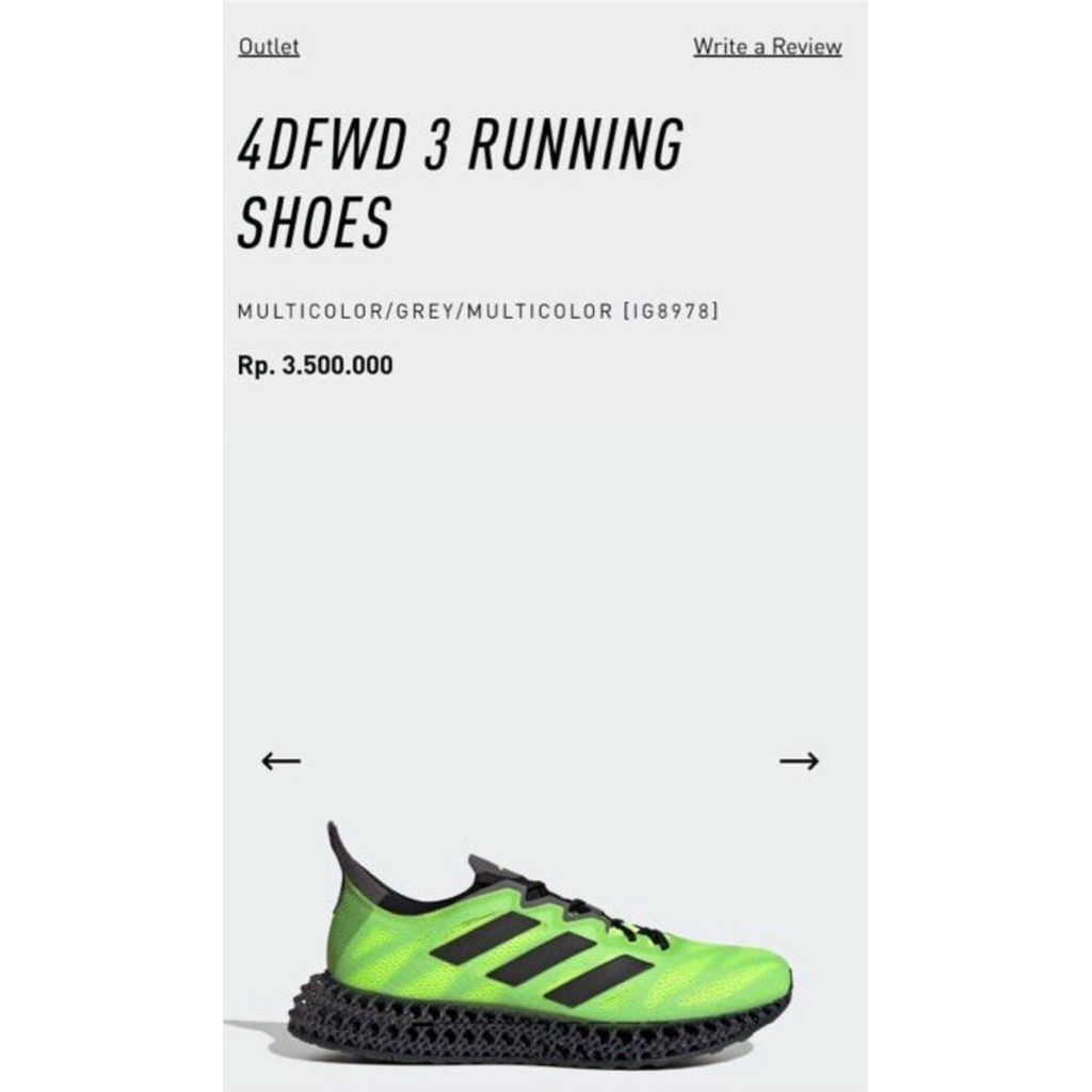 ADIDAS 4DFWD 3 RUNNING SHOES 41