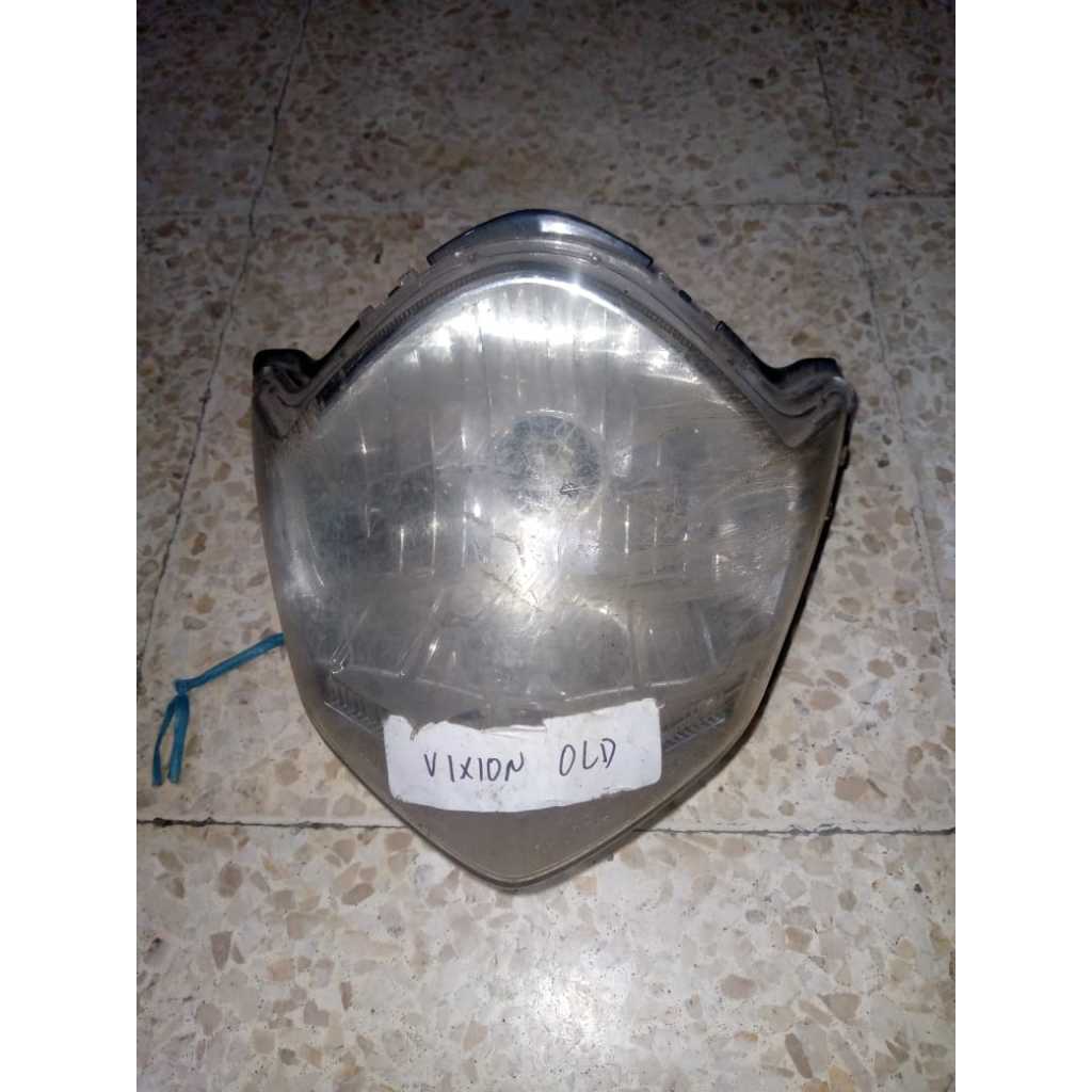 Reflektor Lampu Depan Yamaha Vixion Old Vixion Lama ( Kaca/mika baret2 parah ) Ori Copotan
