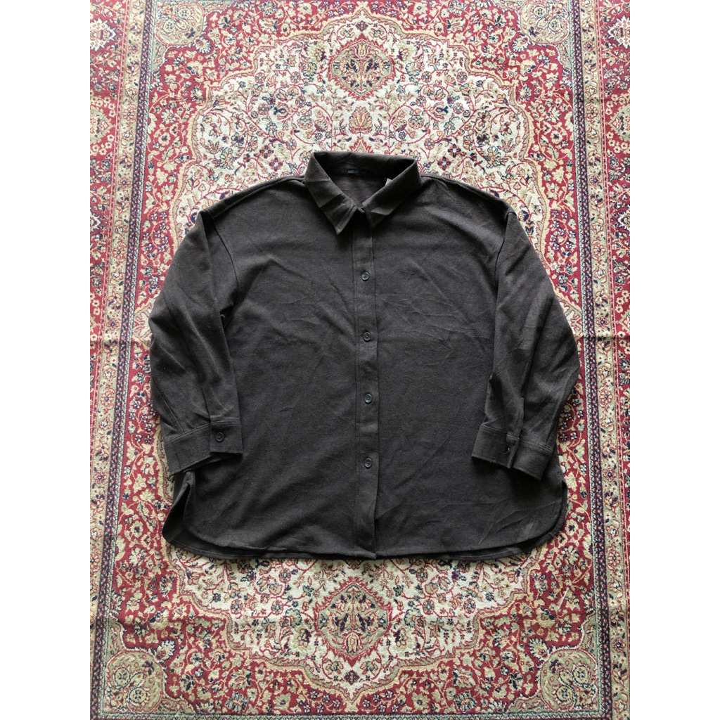 Uniqlo brushed jersey wool overshirt jacket Casual uniqlo outer H680