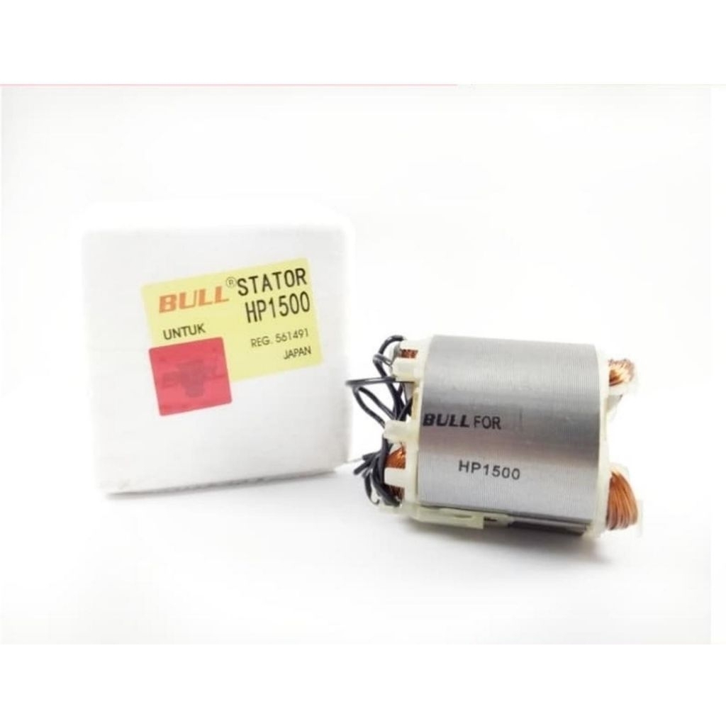 STATOR MAKITA HP1500 BANTALAN RUMAH ANGKER MESIN BOR MAKITA HP 1500 BULL