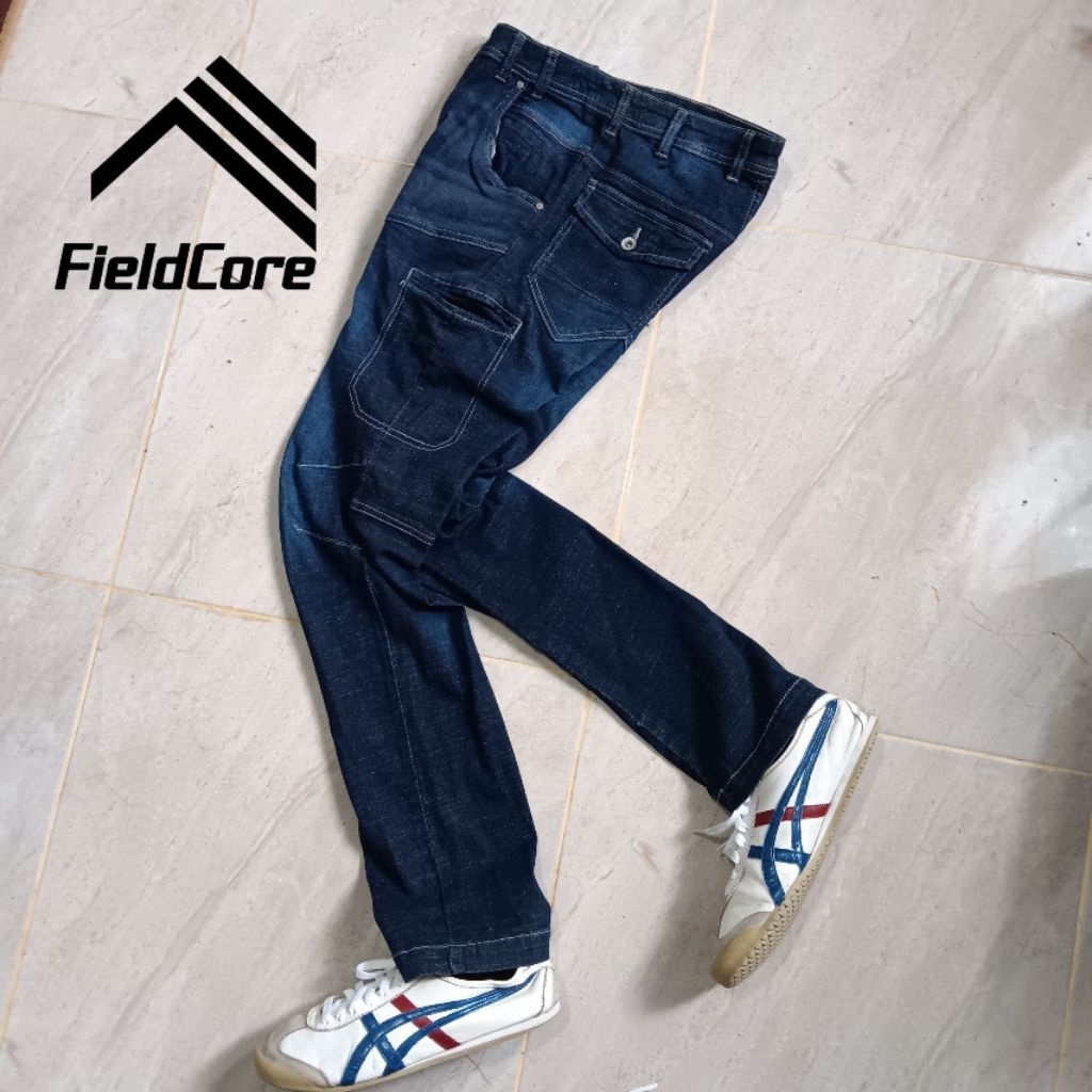 fieldcore aerostretch denim cargo biker pants