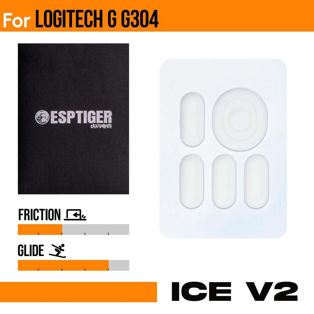 Esports Tiger Arc ICE Skates Mouse Feet Glide Logitech G304 G305 Wireless