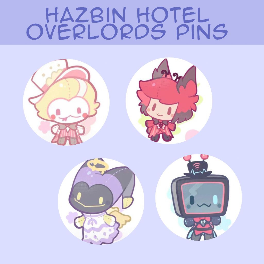 hazbin hotel overlords pins