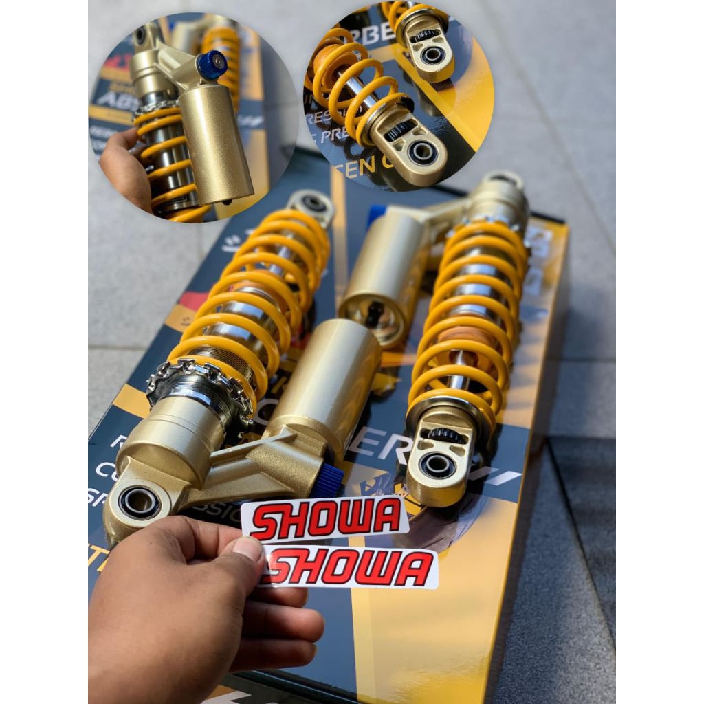 SHOCK BELAKANG MERK SHOWA DOUBLE CLICK, KLIK FUNGSI UKURAN 32,5 TERMURAH