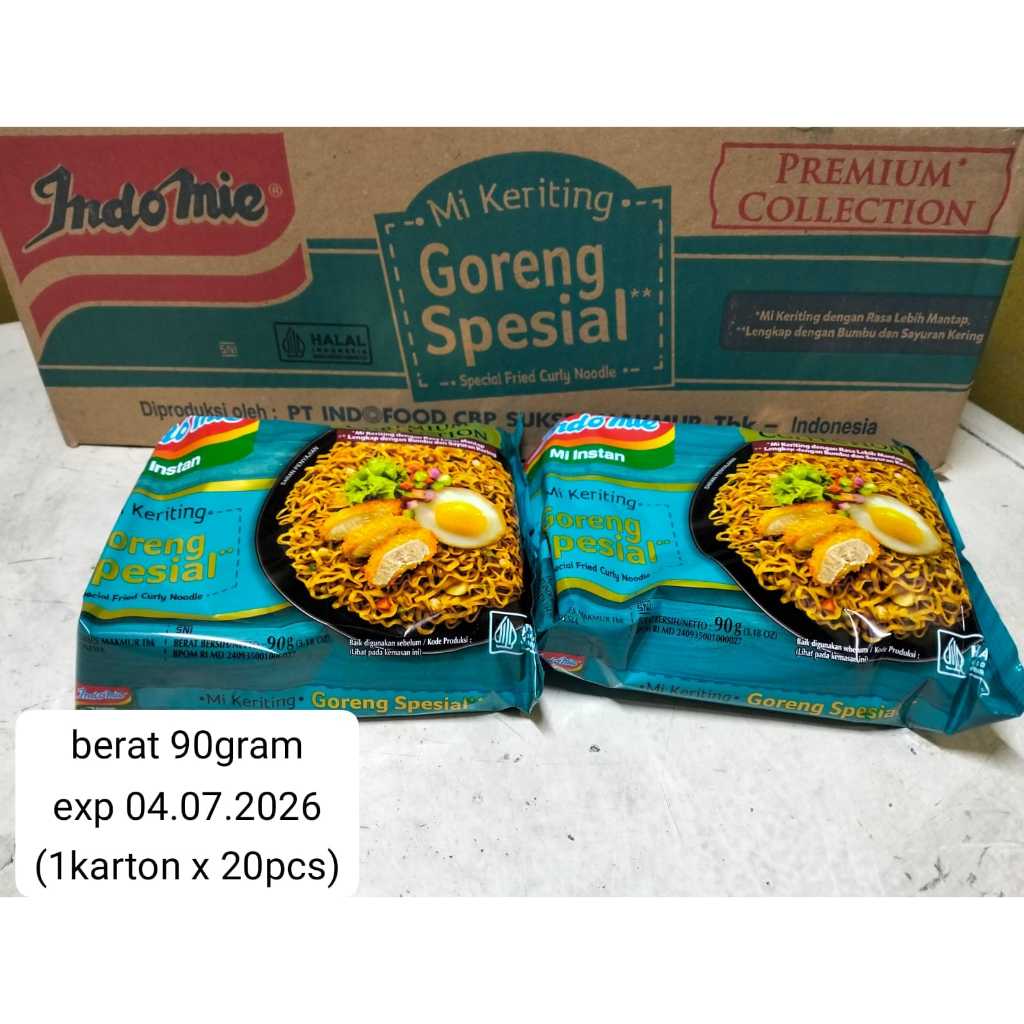 Indomie Mi Keriting Goreng Special (SPC) 90gr - Mie Instan Goreng Premium