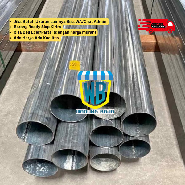 Pipa Galvanis 2 1/2 inch x 6 meter - pipa galvanis 2 1/2" - warungbaja - [i[a dua setengah inch - pi