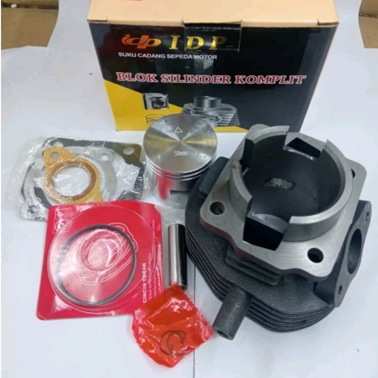 silinder blok kit boring set piston 50mm ironcase vespa smallframe darling