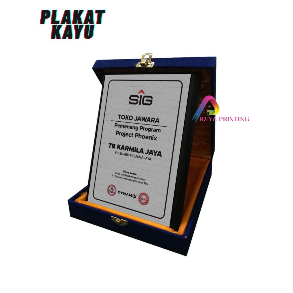 PLAKAT KAYU+BOX || PLAKAT KAYU PRIN UV UKURAN 19X13