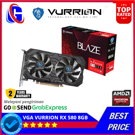 VURRION BLAZE RADEON RX580 8GB RX 580 8G RX-580 8GB AMD RADEON
