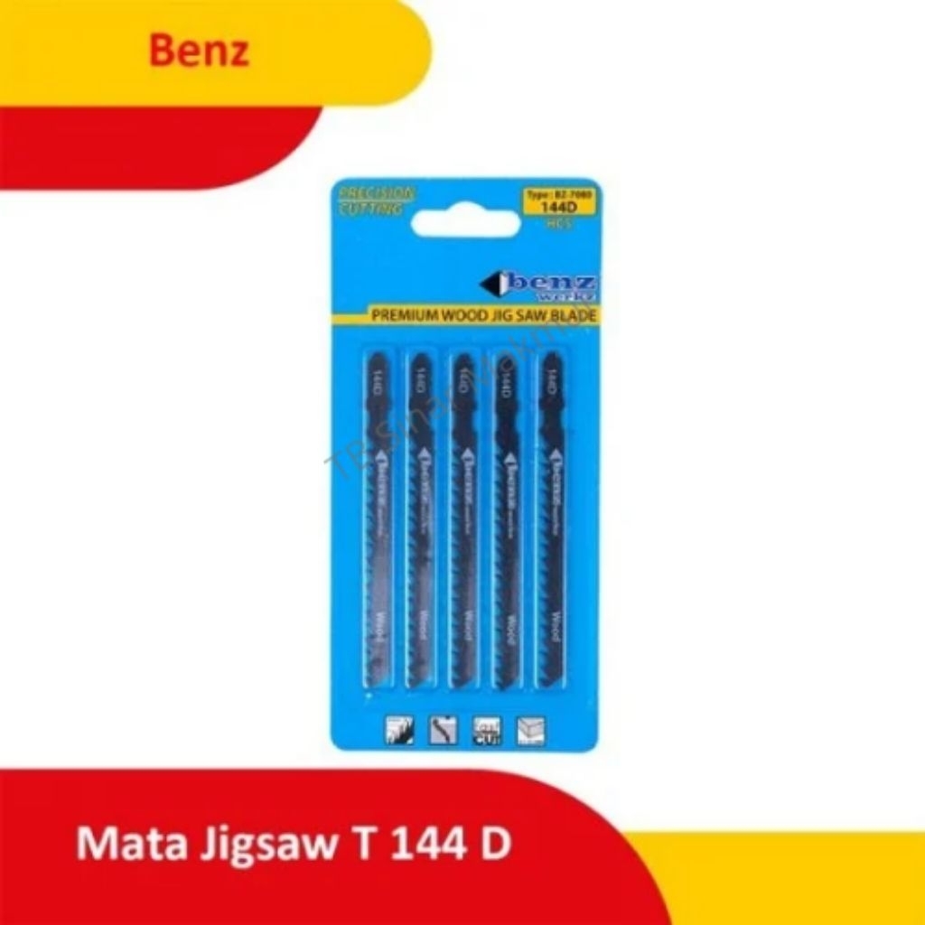 Mata Gergaji Jig Saw Kayu No. 144D Jigsaw Blade Wood Benz Werkz BZ-7080 Benz