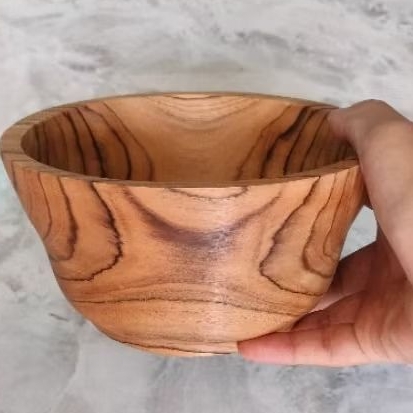 Mangkok kayu jati diameter 20cm tinggi 8cm,mangkok kayu jati,mangkok saji kayu jati,mangkok kayu jat