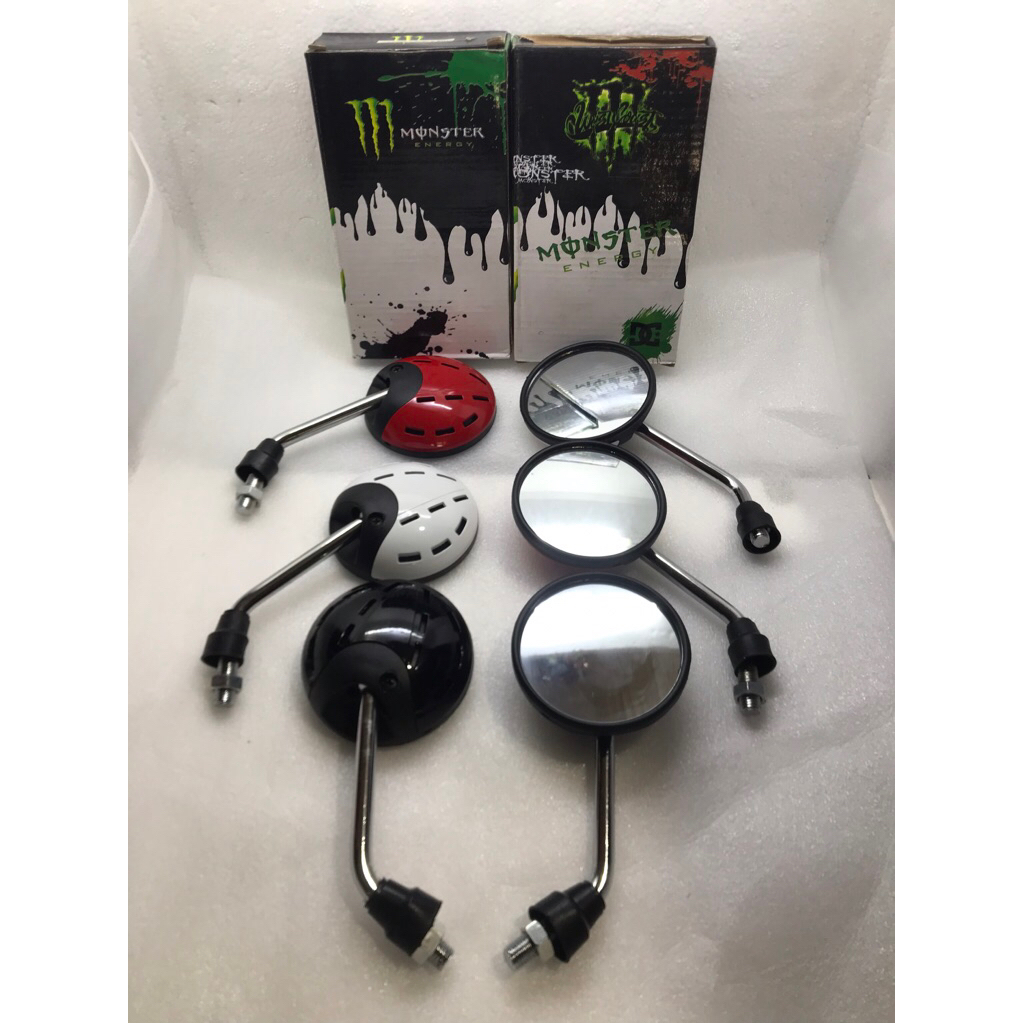 Spion Motor Mini Scoopy Merah, Putih, Hitam - Stylish , Modish , Awet , Pemasangan Mudah , Upgrade/m