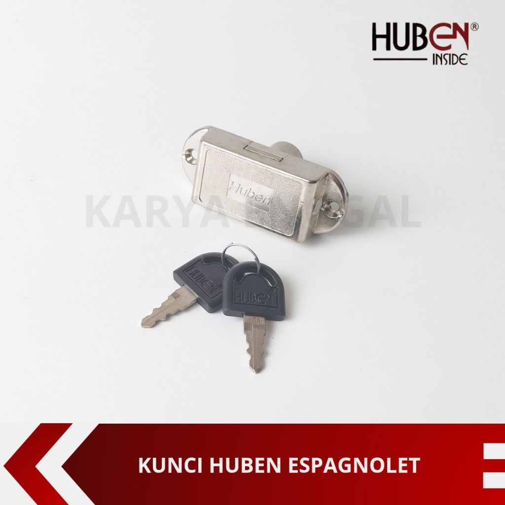 HUBEN Kunci Huben Espagnolete(Espanyolet) + Tiang/ HL 690 Huben