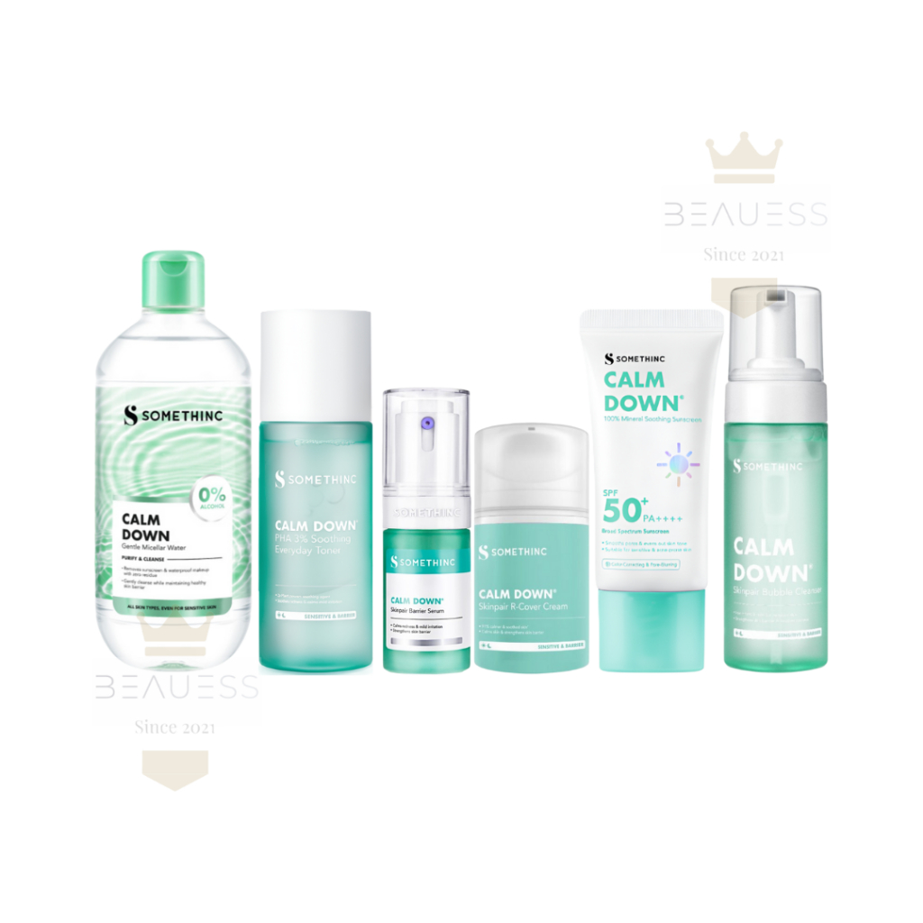 SOMETHINC CALM DOWN SKINPAIR GENTLE MICELLAR WATER | BUBBLE CLEANSER | PHA 3% SOOTHING EVERYDAY TONE
