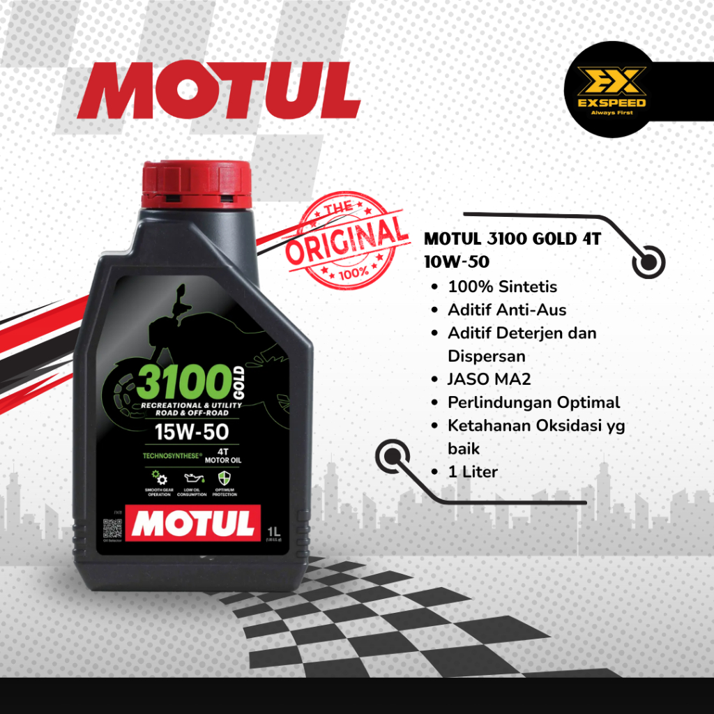 OLI MOTUL 3100 GOLD 4T 15W50 15W 50 15 50 W 1L