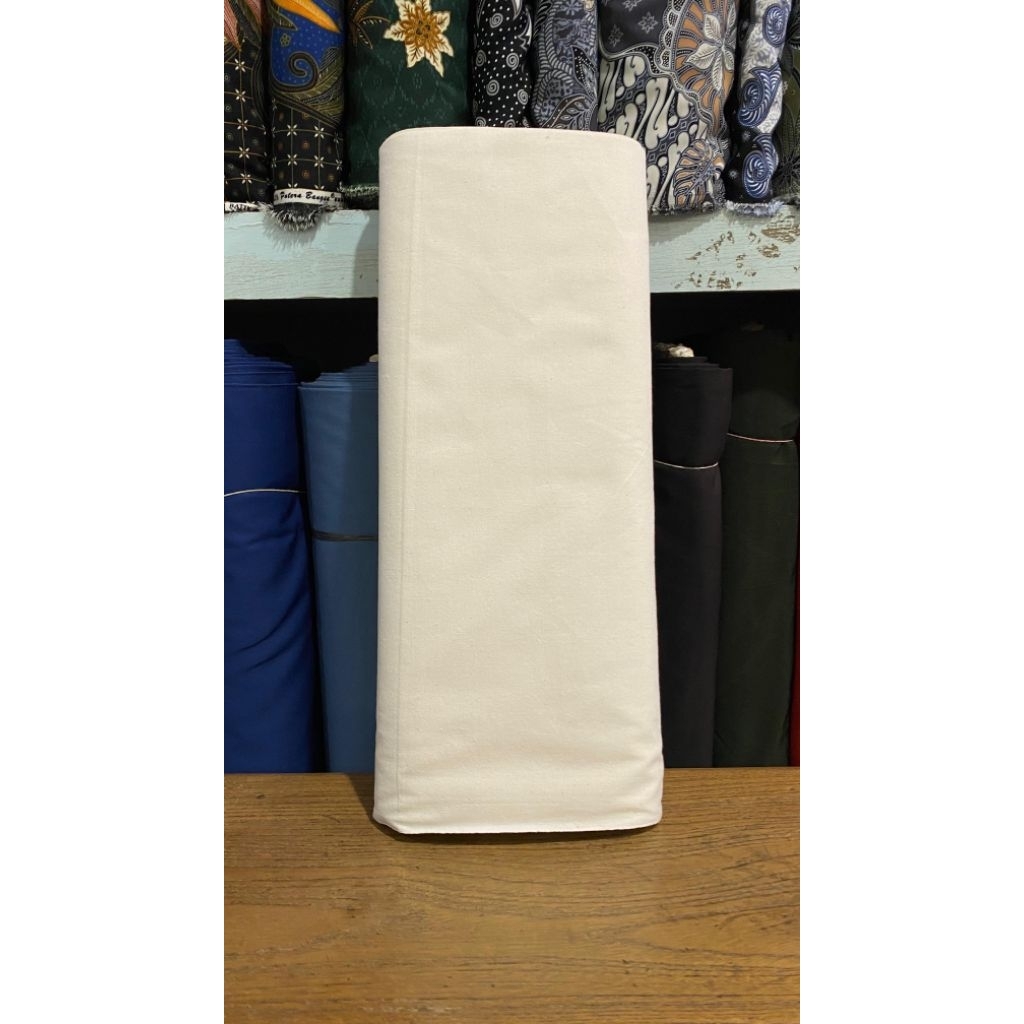 kain Blaco Kanvas Mekao putih natural