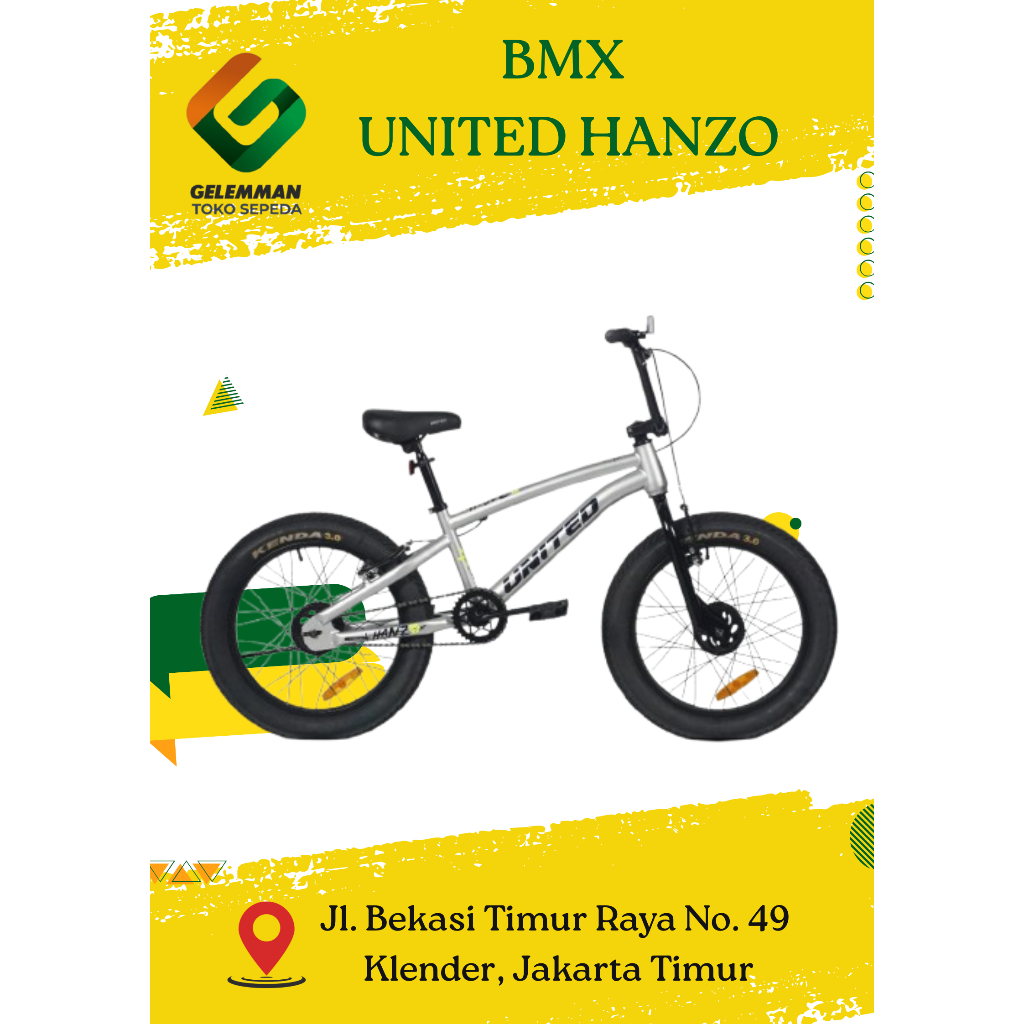Sepeda BMX United Hanzo (20 Inch) New