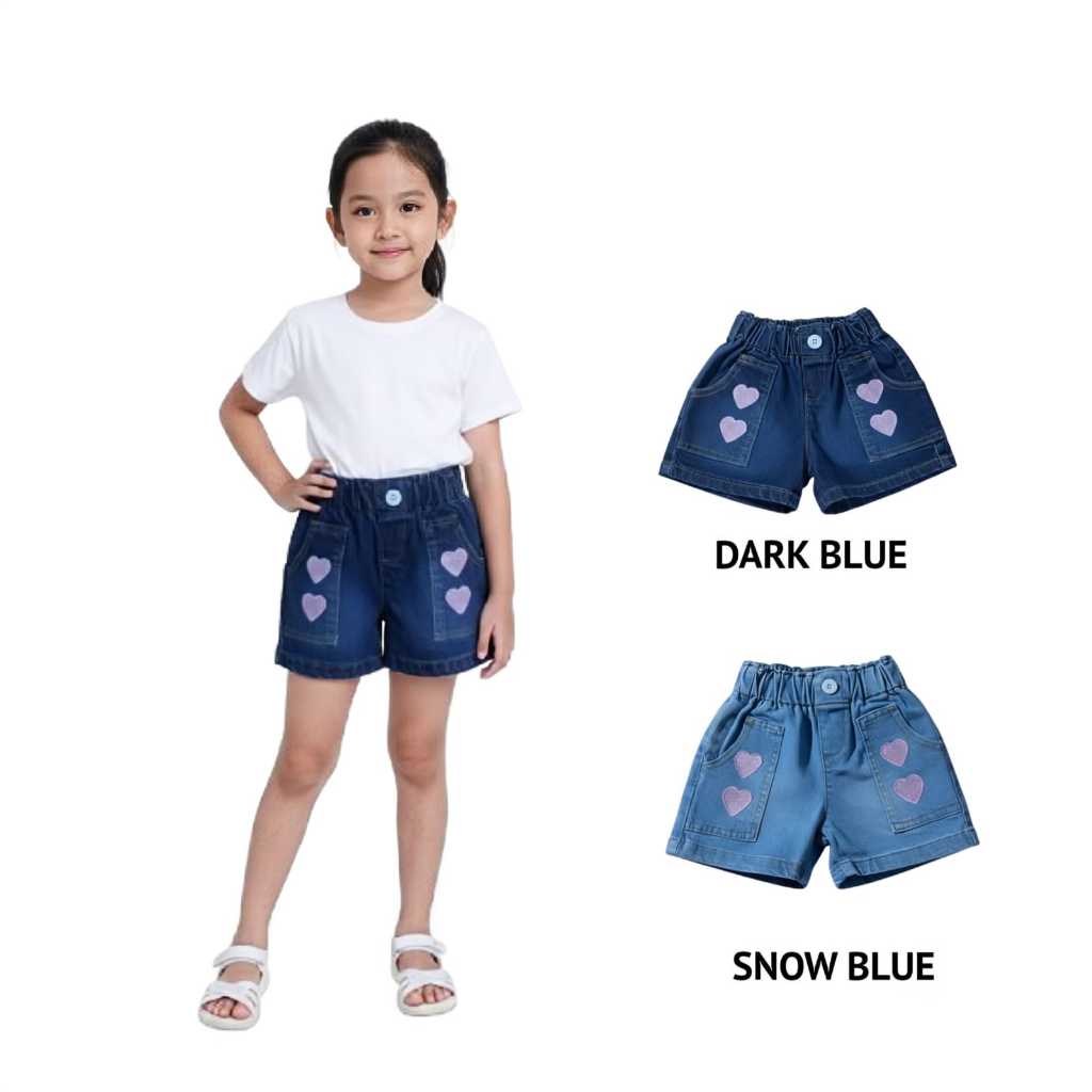 Celana Pendek Jeans Anak Perempuan / Celana Pendek Anak Perempuan
