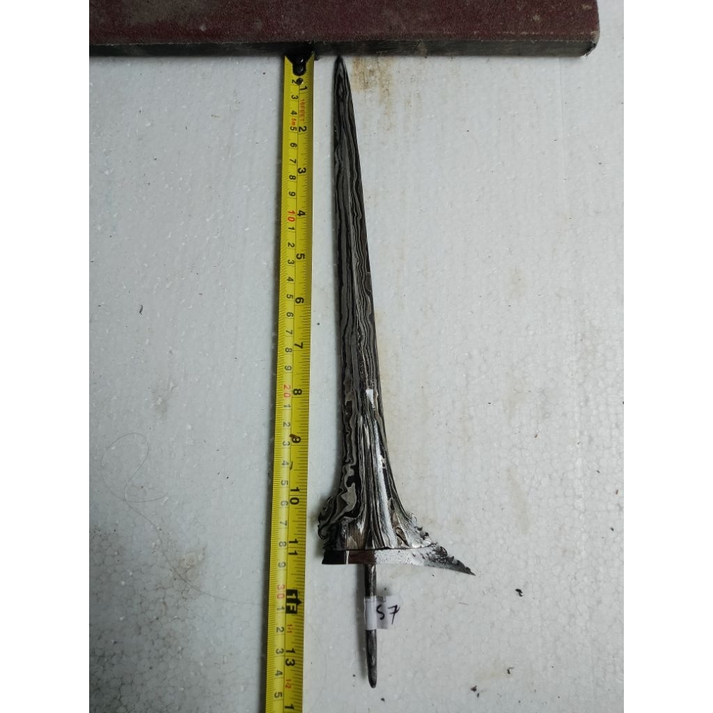 bilah keris bali seselet -+28cm garap standart (s7)