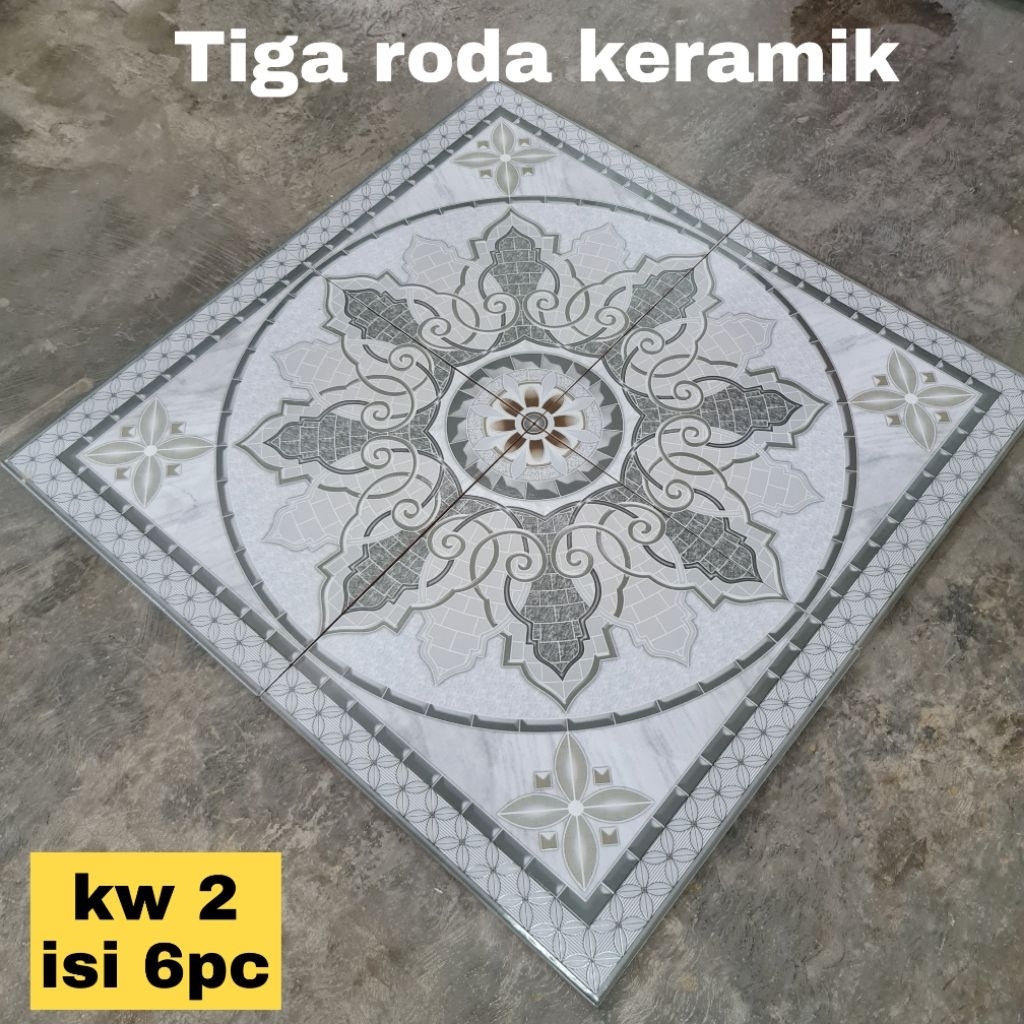 keramik 40x40 keramik lantai/keramik motif bunga (kilap)/keramik dapur/keramik dinding/keramik teras