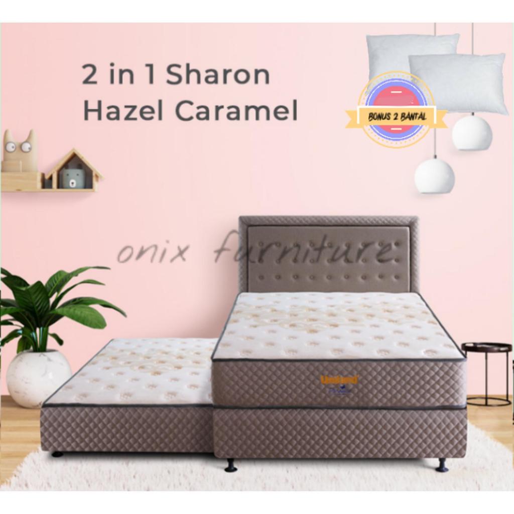 Uniland Springbed 2 in 1 120x200 Paradise Sharon - Caramel