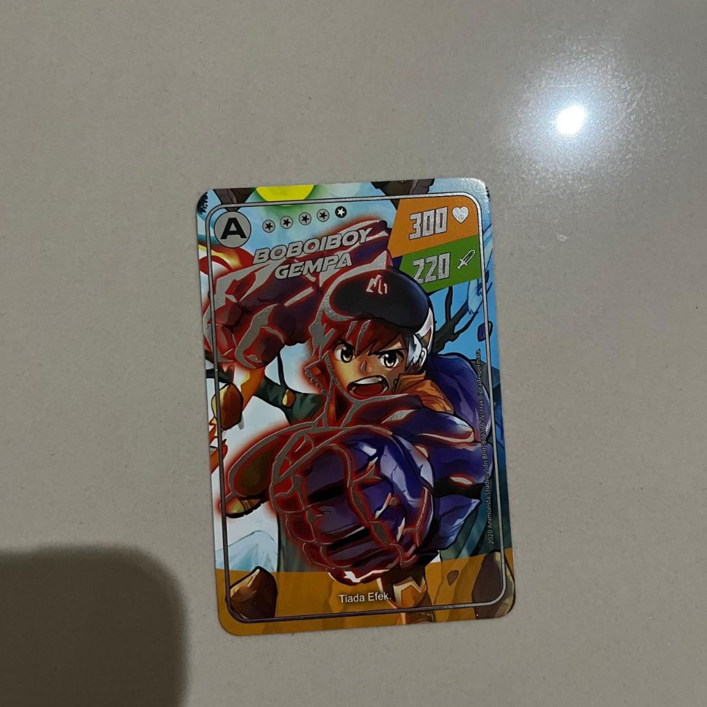 [BACA DESKRIPSI] Kartu Foil Hologram BoBoiBoy Gempa Pek Impak Asli Malaysia