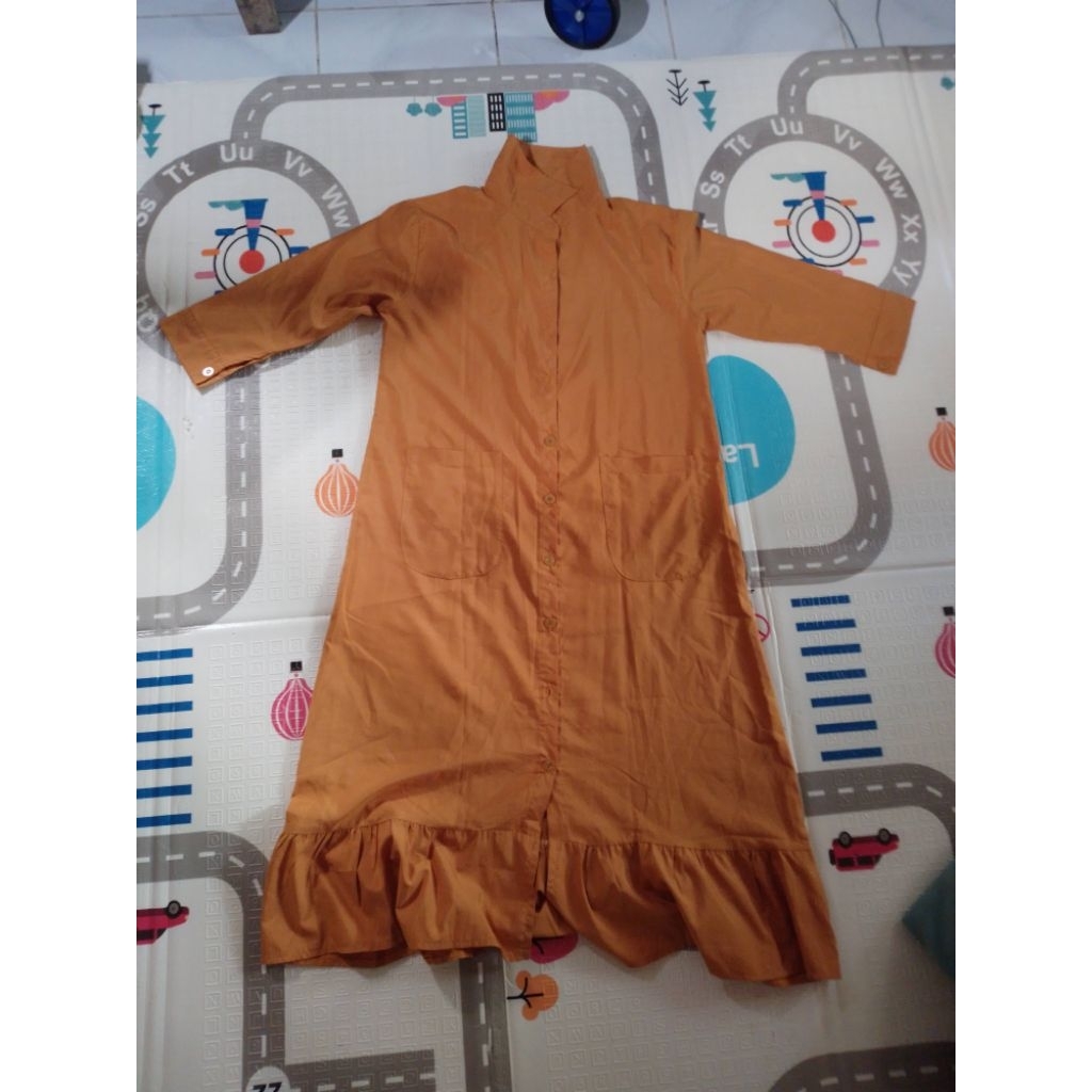 pl tunik wanita kuning kunyit