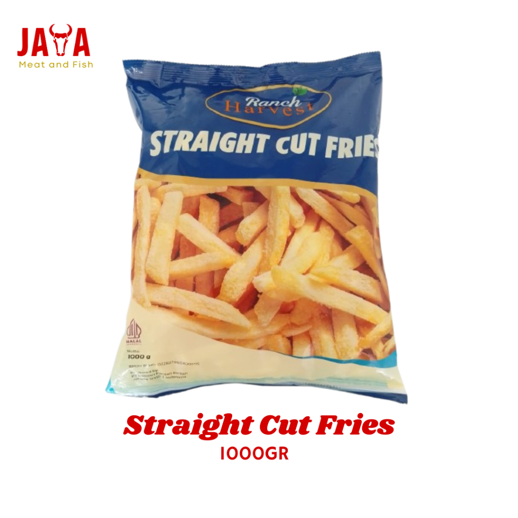 FRENCH FRIES STRAIGHT CUT 1KG RANCH HARVEST | STRAIGHT CUT RANCH HARVEST 1KG