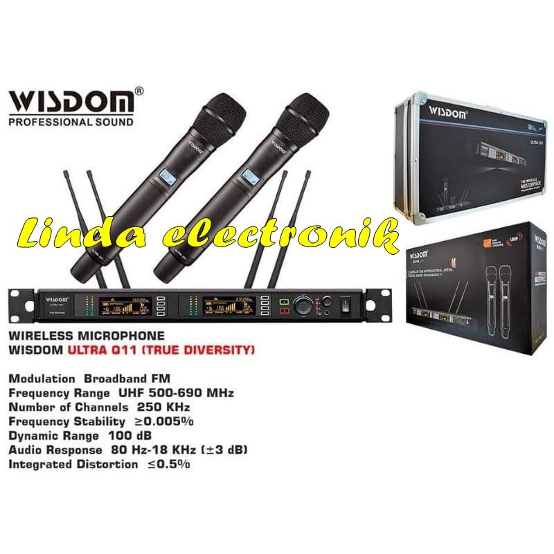 mic wireless wisdom q11 microphone wireless original