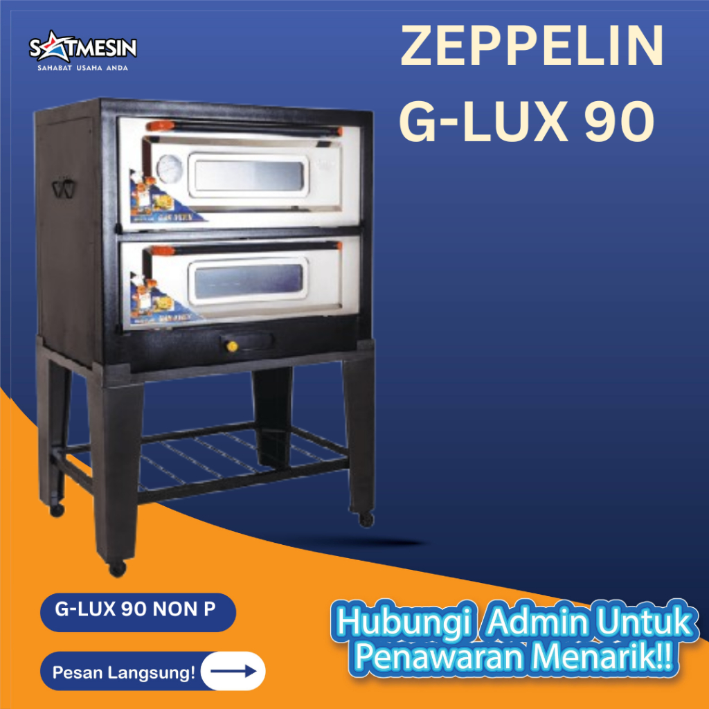 G-LUX 90 NON PEMANTIK ZEPPELIN BLACK OVEN 90/SS/ / OVEN GAS BEST SELLER