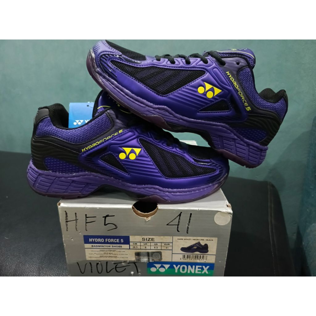 Sepatu Badminton Yonex Hydro Force 5 Violet Original