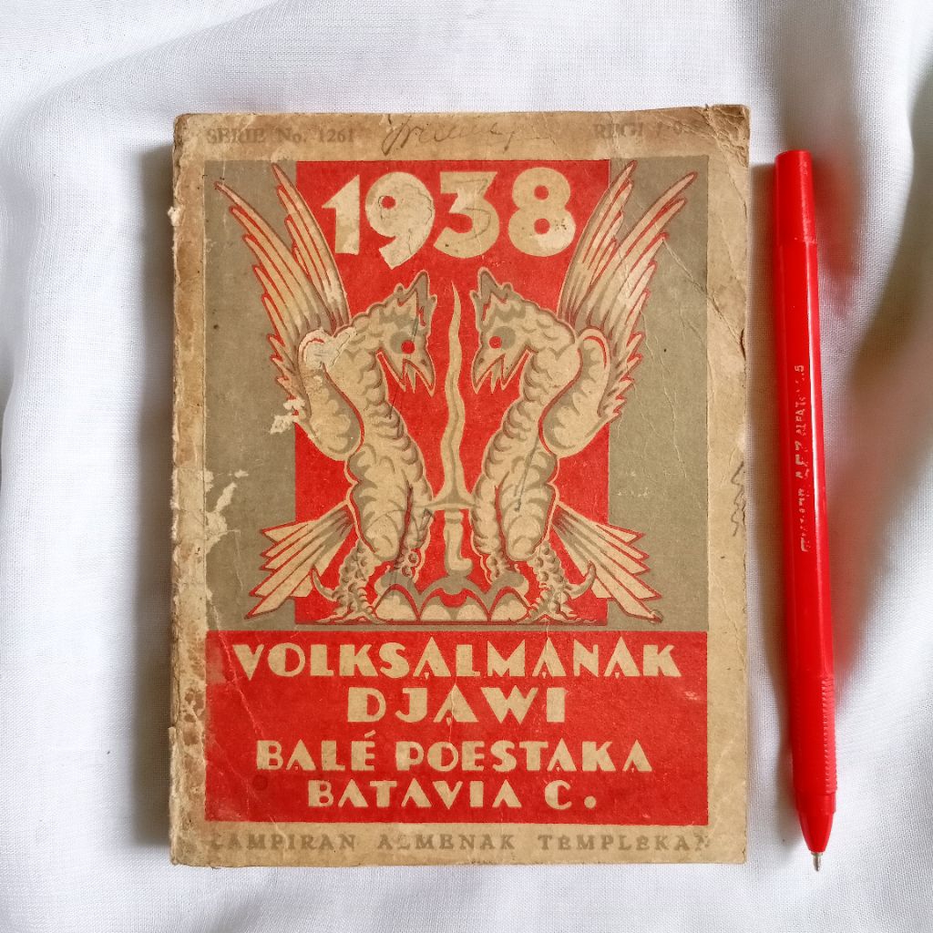 Buku Lawas | Volksalmanak Djawi 1938 Lampiran Almenak Templekan | Bale Poestaka Batavia | Buku Langk