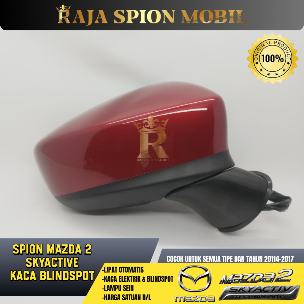 Spion Mazda 2 Skyactiv 2014 2015 2016 2017 kaca blindspot